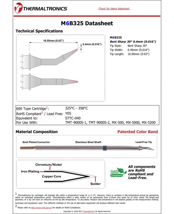 Thermaltronics M6B325 Metcal STTC-X40 pic