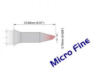 M6BV007 Thermaltronics M6BV007 Bevel 45deg 0.7mm 0.028, Micro Fine