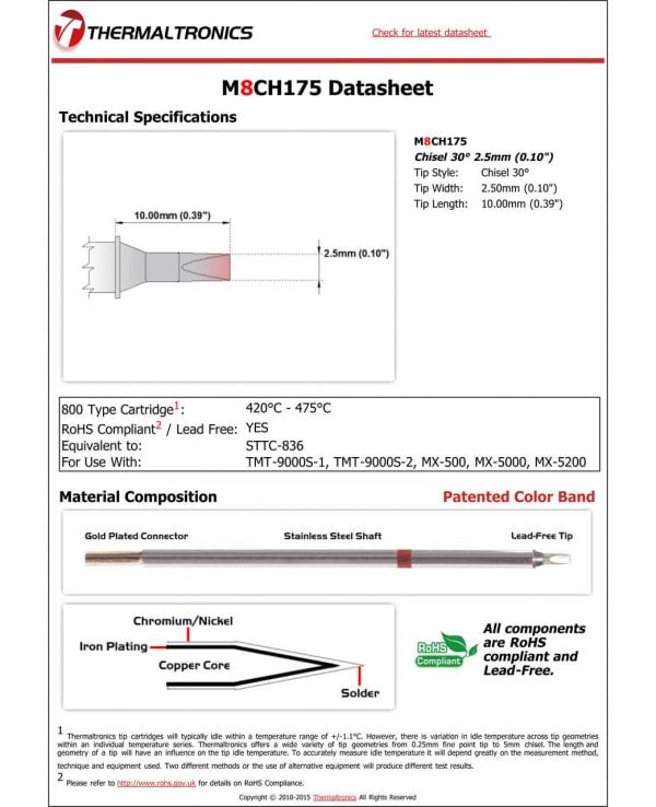 Thermaltronics M8CH175 Metcal STTC-X36 pic