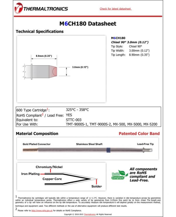 Thermaltronics M6CH180 Metcal STTC-X03 pic