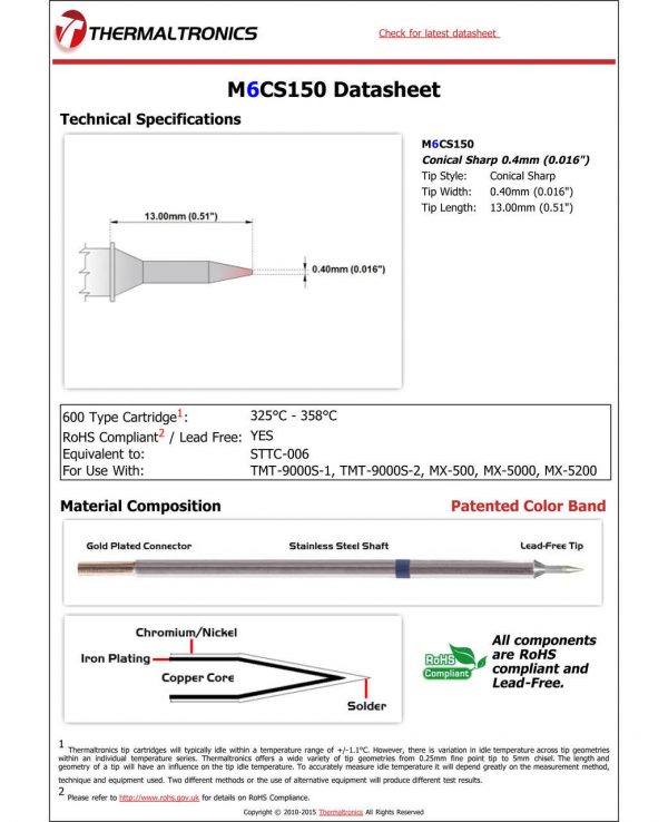 Thermaltronics M6CS150 Metcal STTC-X06 pic