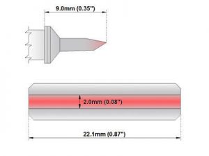 M6LB127 Thermaltronics M6LB127 Blade Tip 22.1 mm 0.87