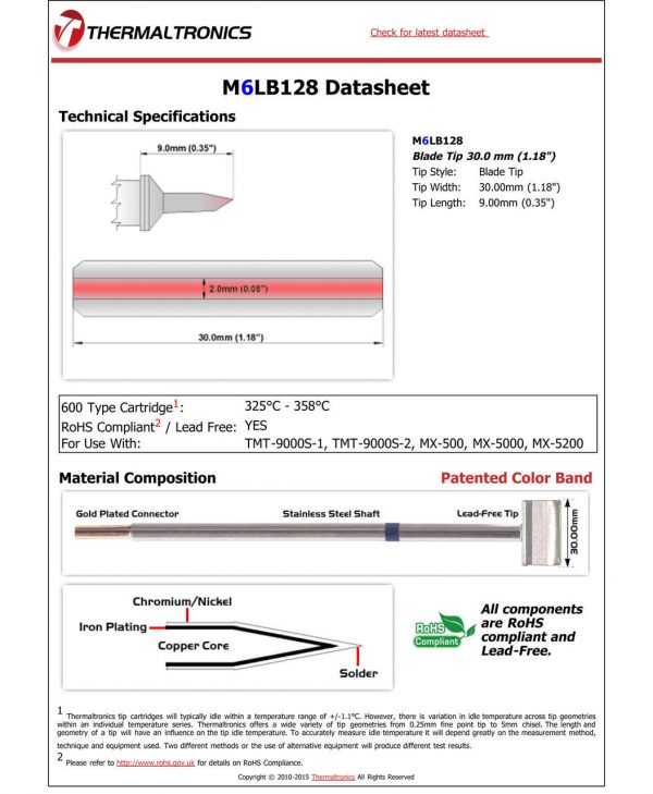 Thermaltronics M6LB128 Metcal STTC-SMTC Compatibility pic