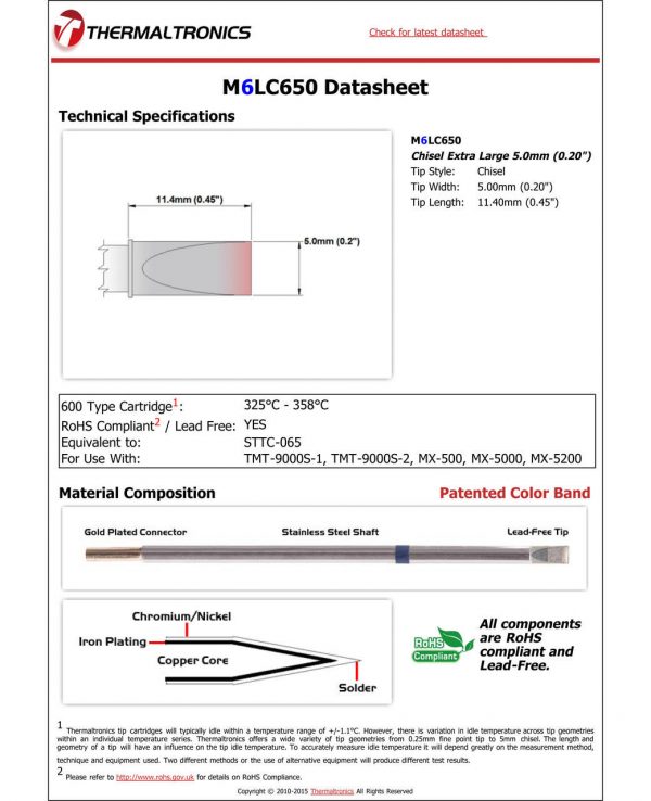 Thermaltronics M6LC650 Metcal STTC-X65 pic
