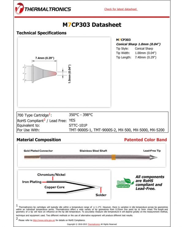 Thermaltronics M7CP303 Metcal STTC-X01P pic