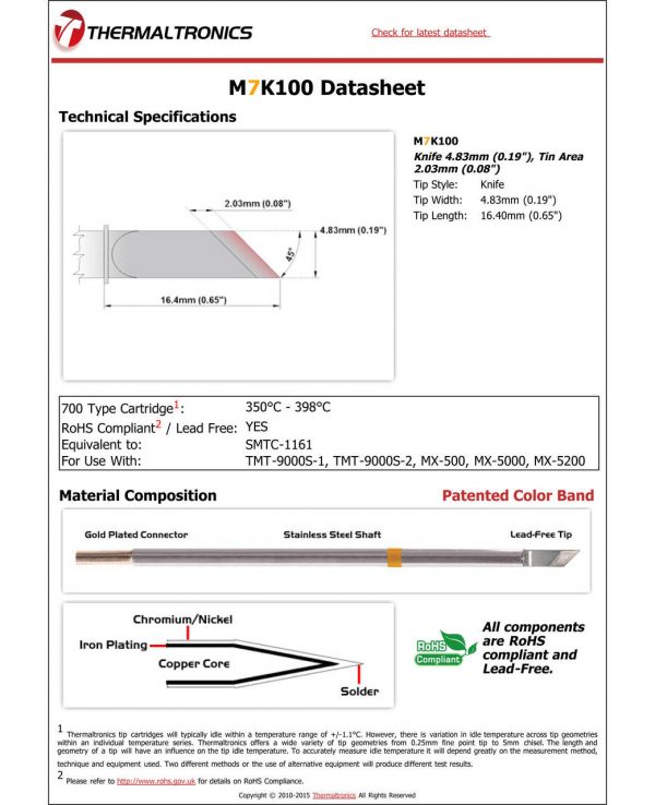 Thermaltronics M7K100 Metcal SMTC-X161 pic
