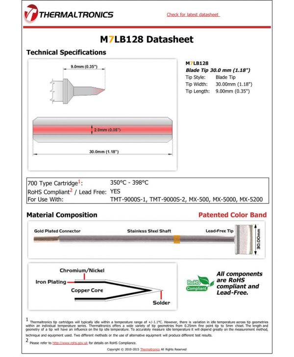 Thermaltronics M7LB128 Metcal STTC-SMTC Compatibility pic