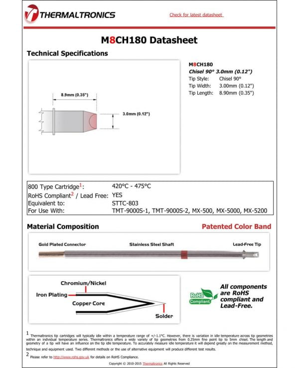 Thermaltronics M8CH180 Metcal STTC-X03 pic
