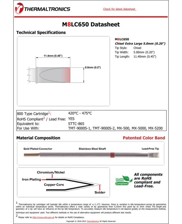 Thermaltronics M8LC650 Metcal STTC-X65 pic