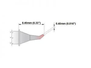 M-SB275 Thermaltronics M6SB275, M7SB275, M8SB275 Bent Sharp 30deg 0.4mm (0.016")