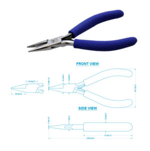 Aven 10308 Pliers Chain Nose 5" - Serrated - Standard Handle pic