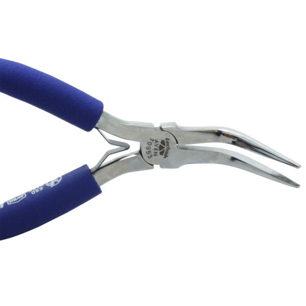 Aven 10953 Pliers Bent Nose 6" - Serrated - Standard Handle pic