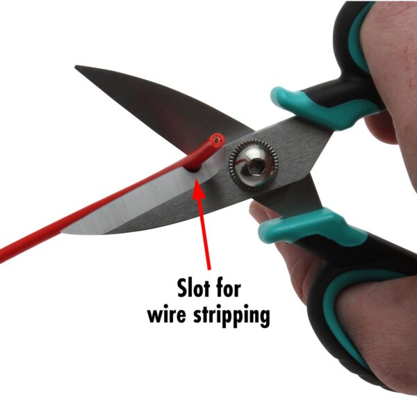 Aven11010 Multi-Purpose Electrician Scissors Kit - Electrician Scissors - Cable Stripping Blade pic