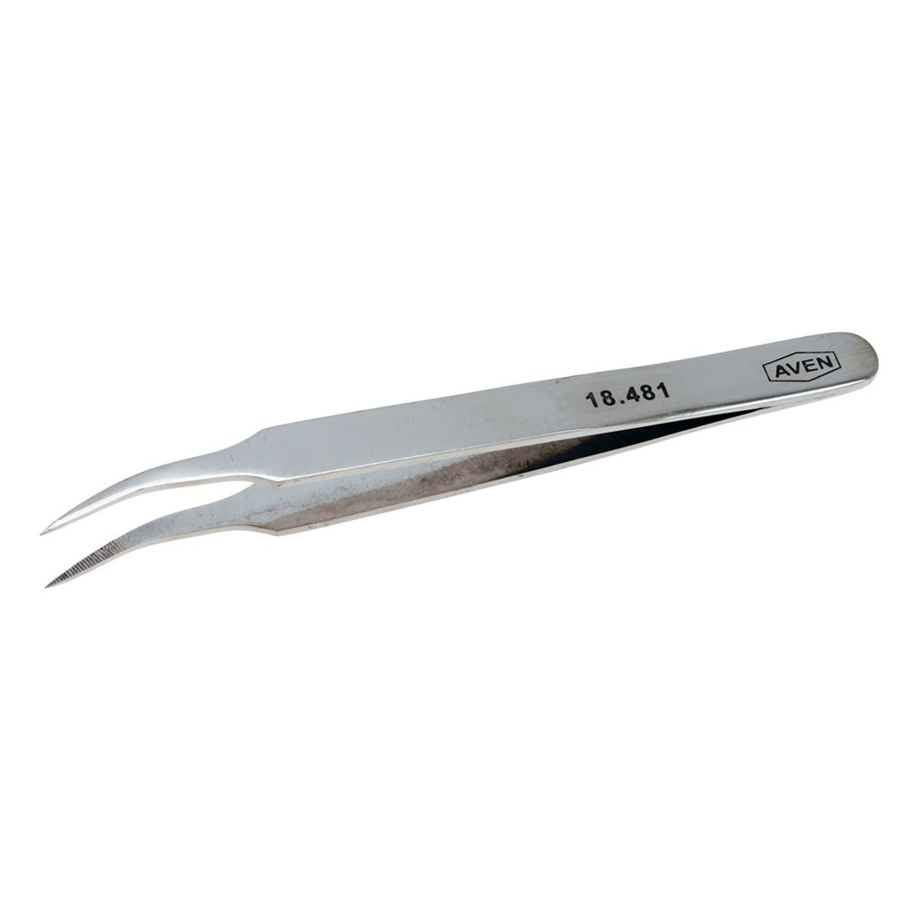 Aven Tools 18481 - Aven 4 3/8" Curved Tweezers pic