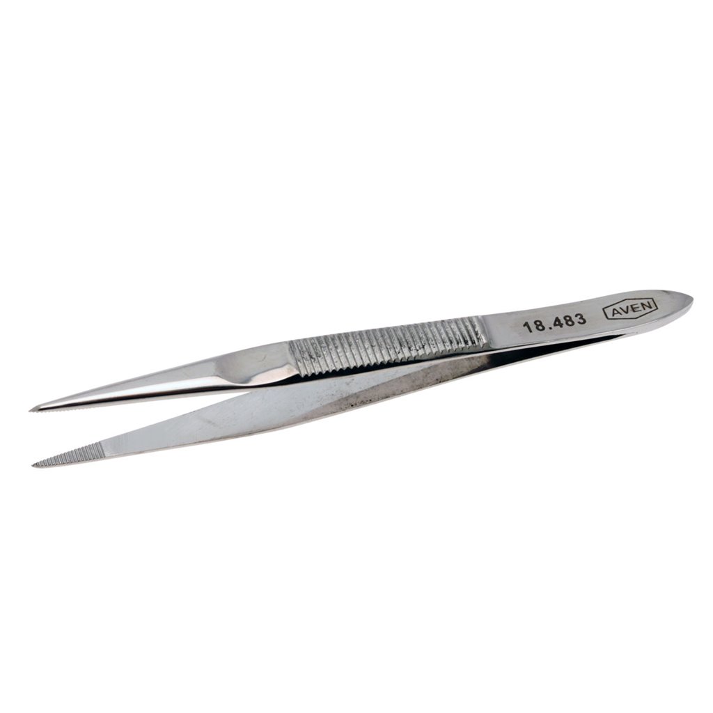 Aven Tools 18483 - Aven 3" Sharp Tweezers pic