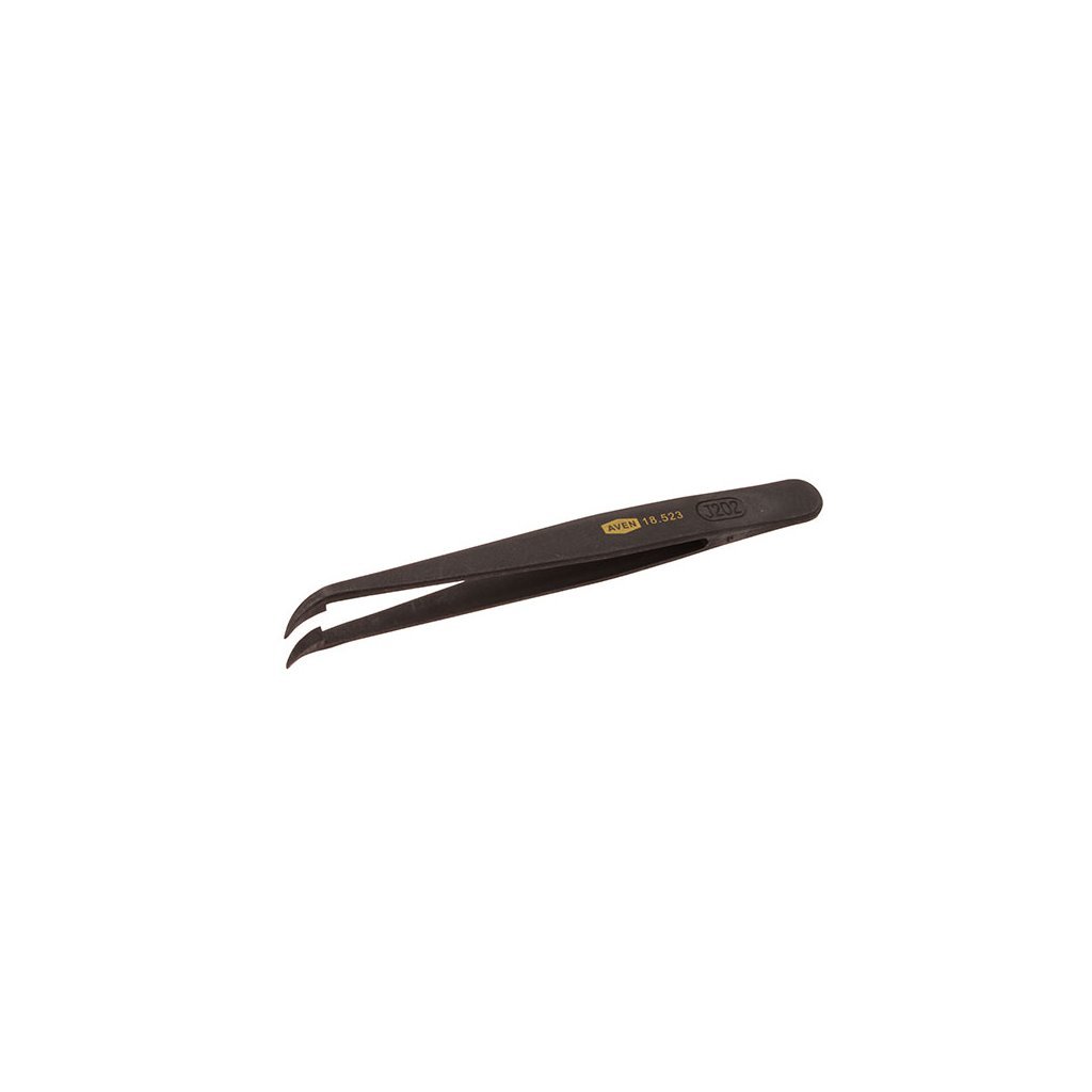 Aven Tools 18523 - Plastic Tweezers 7 - Fine, Curved Tips pic