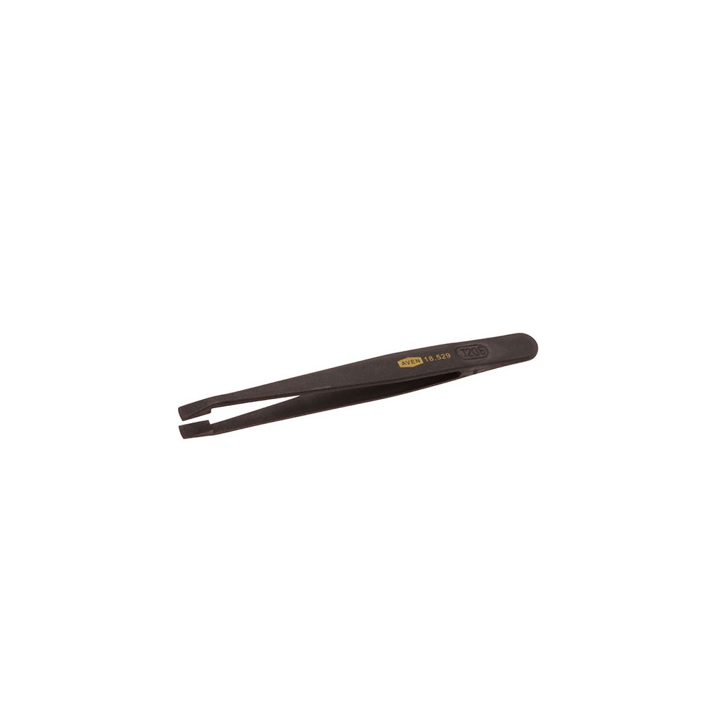 Aven Tools 18529 - Plastic Tweezers 35A - Straight, Broad, Flat Tips pic
