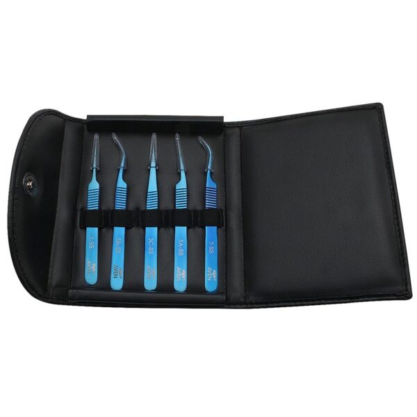Aven Tools 18800BTK - Blu-Tek Tweezers Kit w/Storage Case pic
