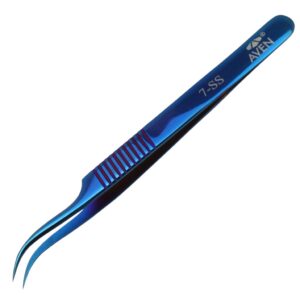 Aven Tools 18872 - Blu-Tek Tweezers w/Fine Curved Tips Style 7-SS pic