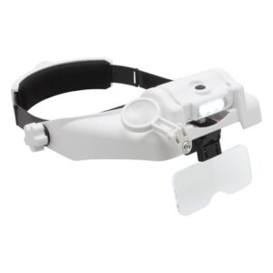 Headband Magnifier with LEDs and Lenses 1X - 1.5X - 2X - 2.5X - 3.5X pic