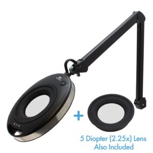 Aven Tools 26501-LED-INX-12D - In-X Magnifying Lamp 12-Diopter (4x Magnification) bundled w/a 5-Diopter Lens pic