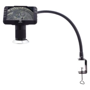 Aven 26700-220-557D Mighty Scope - ClearVue Digital Microscope 8x-25x - 18 Inch FlexArm Stand - Table Clamp - Diffuser pic