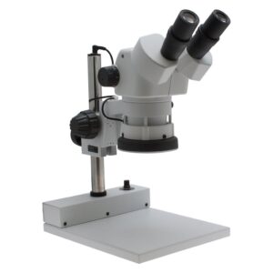 Aven 26800B-371 Stereo Zoom Binocular Microscope - SPZ-50 - 6.75X To 50 - Post Stand - integrated Led Light pic