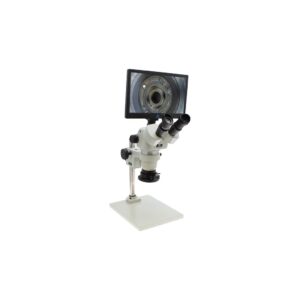 Aven 26800B-373-3 Stereo Zoom Trinocular Microscope SPZV-50 - 6.75X-143X - Post Stand-integrated Camera/Monitor - Adjustable Polarizer pic