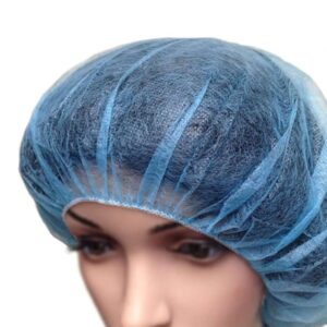 21" Bouffant Caps Blue, Bee-Safe® Polypropylene, 100/Bag, 10 Bags/Case pic