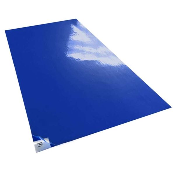 Cleanroom Sticky Mats, 24"x 45", Blue, Tacky Traxx™, 30 Sheets/Mat, 4 Mats/Case pic