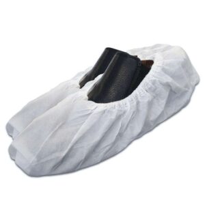 Large Non-Slip Shoe Covers, White, Bee-Safe® Polypropylene, 300/Case pic