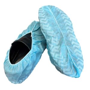 Extra Large Non-Skid Shoe Covers, Blue, Bee-Safe® Polypropylene, 300/Case pic