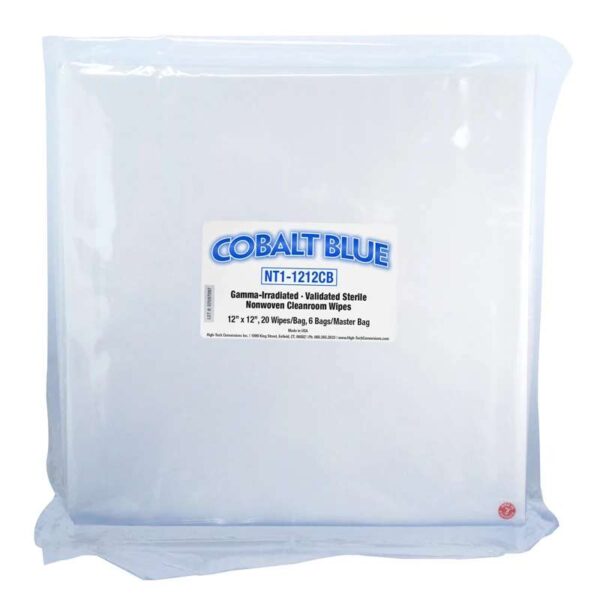 Cobalt Blue Sterile Dry Cleanroom Wipes, 12" x 12" pic