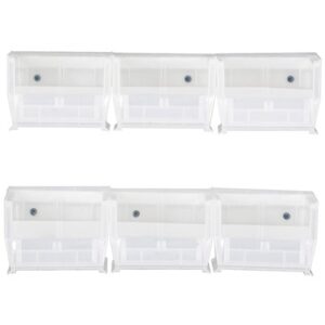 Quantum Storage Systems HNS210CL - Clear-View Series Plastic Rail System w/6 QUS210CL Bins - Clear pic