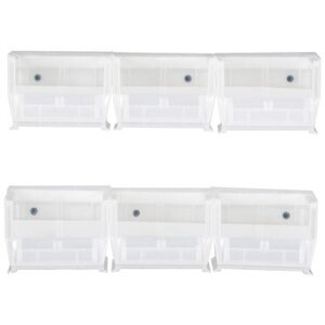 Quantum Storage Systems HNS220CL - Clear-View Series Plastic Rail System w/6 QUS220CL Bins - Clear pic