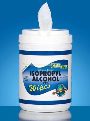 Isopropyl Alcohol Wipes, JNJ SW10052IPA, 6" x 9", 12 Pack - 100/Canister pic