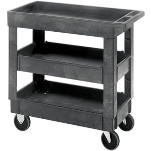 Quantum Storage Systems PC3518-33-3 - Polymer Mobile Cart w/3 Shelves - 34.25" x 17.5" x 32.5" pic