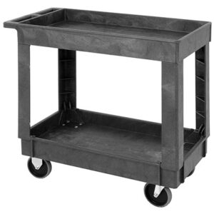Quantum Storage Systems PC3518-33 - Polymer Mobile Cart w/2 Shelves - 34.25" x 17.5" x 32.5" pic
