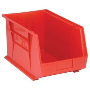 Quantum Storage Systems QUS260-RD - Ultra Stack and Hang Bin - I.D. 17.125" L x 10" W x 9.75" H - Red - 4/Carton pic