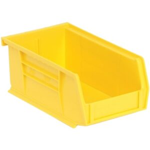 Quantum Storage Systems QUS220-YL - Ultra Stack and Hang Bin - I.D. 6.75" L x 3.4375" W x 2.8125" H - Yellow - 24/Carton pic