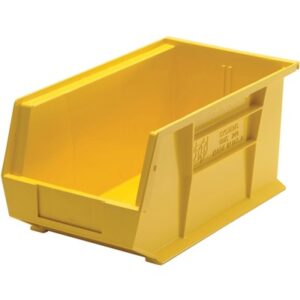 Quantum Storage Systems QUS240-YL - Ultra Stack and Hang Bin - I.D. 14" L x 6.5625" W x 6.75" H - Yellow - 12/Carton pic