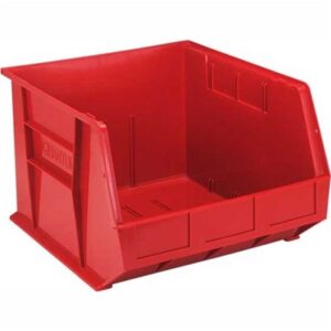 Quantum Storage Systems QUS270-RD - Ultra Stack and Hang Bin - I.D. 17.125" L x 14.75" W x 10.25" H - Red - 3/Carton pic
