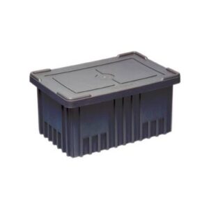 Quantum Storage Systems COV93000CO - Snap-On Cover for Dividable Grid Tote Box DG93030/DG93060/DG93080/DG93120 - Conductive - Black - 3/Carton pic