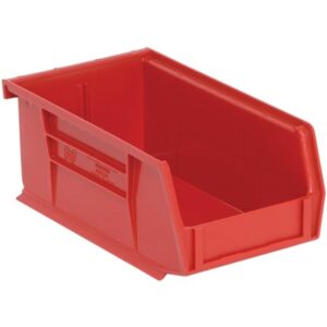 Quantum Storage Systems QUS220-RD - Ultra Stack and Hang Bin - I.D. 6.75" L x 3.4375" W x 2.8125" H - Red - 24/Carton pic