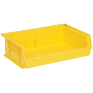 Quantum Storage Systems QUS245-YL - Ultra Stack and Hang Bin - I.D. 10.25" L x 15" W x 4.75" H - Yellow - 6/Carton pic