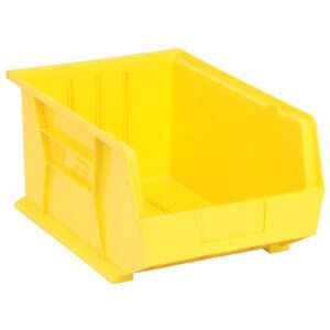 Quantum Storage Systems QUS255-YL - Ultra Stack and Hang Bin - I.D. 15.125" L x 10" W x 7.75" H - Yellow - 4/Carton pic