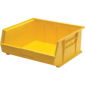 Quantum Storage Systems QUS250-YL - Ultra Stack and Hang Bin - I.D. 14" L x 14.75" W x 6.75" H - Yellow - 6/Carton pic