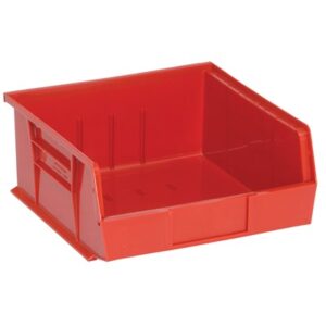 Quantum Storage Systems QUS235-RD - Ultra Stack and Hang Bin - I.D. 10.25" L x 10" W x 4.75" H - Red - 6/Carton pic