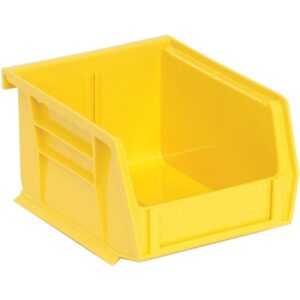 Quantum Storage Systems QUS210-YL - Ultra Stack and Hang Bin - I.D. 4.75" L x 3.4375" W x 2.8125" H - Yellow - 24/Carton pic