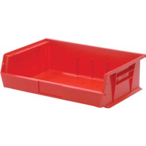 Quantum Storage Systems QUS245-RD - Ultra Stack and Hang Bin - I.D. 10.25" L x 15" W x 4.75" H - Red - 6/Carton pic